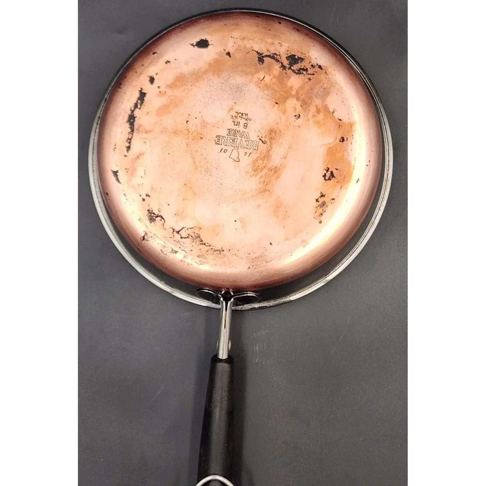Vintage Revere Ware 8 Inch Skillet – Copper Bottom Fry Pan Rome NY USA